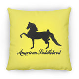 American Saddlebred 2 (black) ZP14 Small Square Pillow