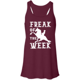FREAK OF THE WEEK (WHITE) B8800 Flowy Racerback Tank