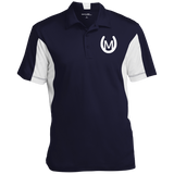 MANES RANCH (white) ST655 Men's Colorblock Performance Polo