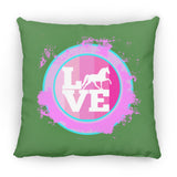 TWH PLEASURE BLEACH SPLATTER PINK TEAL ZP16 Medium Square Pillow