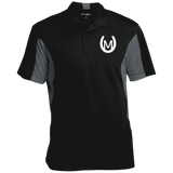 MANES RANCH (white) ST655 Men's Colorblock Performance Polo