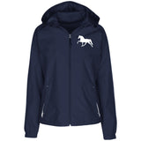 Tennessee Walking Horse (Pleasure) - Copy LST76 Ladies' Jersey-Lined Hooded Windbreaker