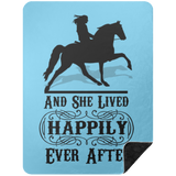 SHE LIVED HAPPILY EVER AFTER BLANKET TWH PLEASURE BSHL Premium Black Sherpa Blanket 60x80