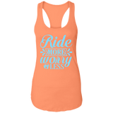 RIDE MORE WORRY LESS NL1533 Ladies Ideal Racerback Tank