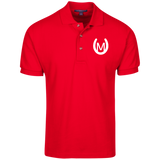 MANES RANCH (white) K420 Cotton Pique Knit Polo
