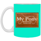 MY PONY NASHVILLE BRAND XP8434 11oz White Mug