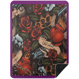 VINTAGE TAT 3 BSHL Premium Black Sherpa Blanket 60x80