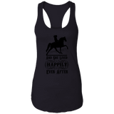 HAPPILY EVER AFTER (TWH Pleasure) Blk NL1533 Ladies Ideal Racerback Tank