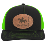 MISSOURI FOX TROTTER ON LEATHER 104C Trucker Snap Back - Patch