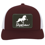 BIG LICKER PATCH HATTRUCKER HAT ( THREE SHAPES-12 COLORS AND STYLES)