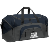 RESTLESS IRRITABLE DISCONTENTED WHT (RECOVERY) BG99 Colorblock Sport Duffel