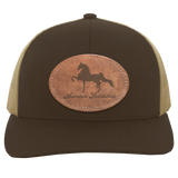 AMERICAN SADDLEBRED ON LEATHER 104C Trucker Snap Back - Patch
