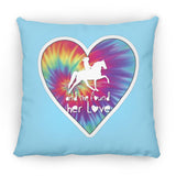 SHE FOUND HER LOVE TWH PLEASURE HEART ZP16 Medium Square Pillow