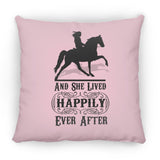 HAPPILY EVER AFTER (TWH Pleasure) Blk ZP16 Medium Square Pillow