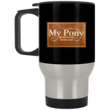 MY PONY NASHVILLE BRAND XP8400S Silver Stainless Travel Mug