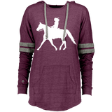 Missouri Fox Trotter LADY FINAL ART WHITE 229390 Ladies Hooded Low Key Pullover