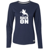 RACK ON RACKING (WHITE ART) 64LTTX Ladies’ Essential Dri-Power Long Sleeve Tee