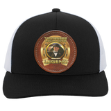JOHN ALLAN CALLAWAY (Legends Series) Round Leather Patch 104C Trucker Snap Back - Patch
