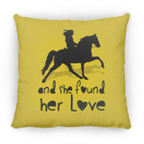 SHE FOUND HER LOVE (TWH pleasure)Bblack art ZP14 Small Square Pillow