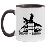 TURNIN AND BURNIN BARREL RACING 4HORSE AM11OZ 11 oz. Accent Mug