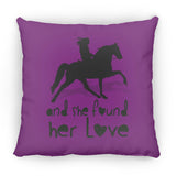 SHE FOUND HER LOVE (TWH pleasure)Bblack art ZP18 Large Square Pillow