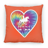 SHE FOUND HER LOVE TWH PLEASURE HEART ZP16 Medium Square Pillow