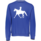 Missouri Fox Trotter LADY FINAL ART WHITE 698HBM Dri-Power Fleece Crewneck Sweatshirt