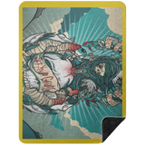 VINTAGE TAT 2 BSHL Premium Black Sherpa Blanket 60x80