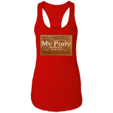 MY PONY NASHVILLE BRAND NL1533 Ladies Ideal Racerback Tank