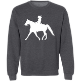 Missouri Fox Trotter LADY FINAL ART WHITE Z65x Pullover Crewneck Sweatshirt 8 oz (Closeout)