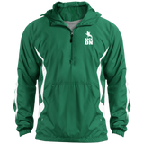 RACK ON RACKING (WHITE ART) JST63 Unisex Colorblock Raglan Anorak