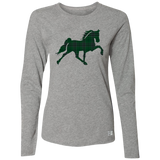 TENNESSEE WALKING HORSE DESIGN 3 JMD (GREEN PLAID) 64LTTX Ladies’ Essential Dri-Power Long Sleeve Tee