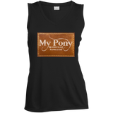 MY PONY NASHVILLE BRAND LST352 Ladies' Sleeveless V-Neck Performance Tee