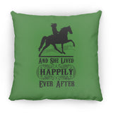 HAPPILY EVER AFTER (TWH Pleasure) Blk ZP14 Small Square Pillow