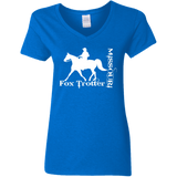 MISSOURI FOX TROTTER (white) 4HORSE G500VL Ladies' 5.3 oz. V-Neck T-Shirt