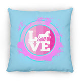 TWH PLEASURE BLEACH SPLATTER PINK TEAL ZP16 Medium Square Pillow