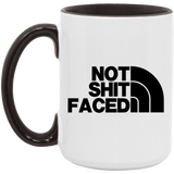 NOT SHIT FACED (BLK) AM15OZ 15oz. Accent Mug
