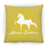 AMERICAN SADDLEBRED (DESIGN 1) WHITE 4HORSE PILLOWS THREE SIZES
