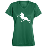 Tennessee Walking Horse Performance (WHITE) 1790 Ladies’ Moisture-Wicking V-Neck Tee