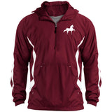 American Saddlebred (white) JST63 Unisex Colorblock Raglan Anorak