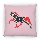 Rebel on the Rail Tennessee Walking Horse Pleasure ZP14 Small Square Pillow