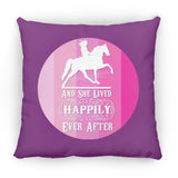 SHE LIVED HAPPILY TWH PLEASURE SHADES OF PINK ZP18 Large Square Pillow