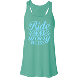 RIDE MORE WORRY LESS B8800 Flowy Racerback Tank