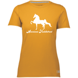 AMERICAN SADDLEBRED (DESIGN 1) WHITE 4HORSE 64STTX Ladies’ Essential Dri-Power Tee