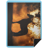 BLACK HORSE 1 BSHL Premium Black Sherpa Blanket 60x80