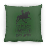 HAPPILY EVER AFTER (TWH Pleasure) Blk ZP18 Large Square Pillow