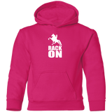 RACK ON RACKING (WHITE ART) G185B Youth Pullover Hoodie