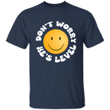 DON'T WORRY HE'S LEVEL (WHITE) G500 5.3 oz. T-Shirt