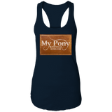 MY PONY NASHVILLE BRAND NL1533 Ladies Ideal Racerback Tank