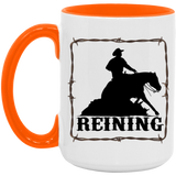 REINING STYLE 1 4HORSE AM15OZ 15oz. Accent Mug